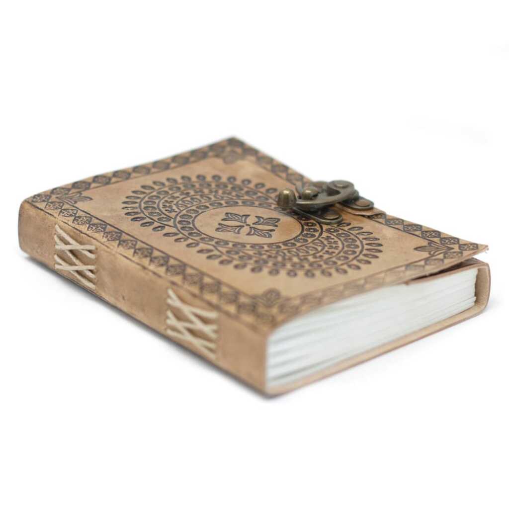 Leatherbound Mandala Notebook with clasp