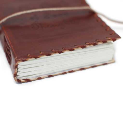 Leatherbound Book of Thoughts Notebook with thong