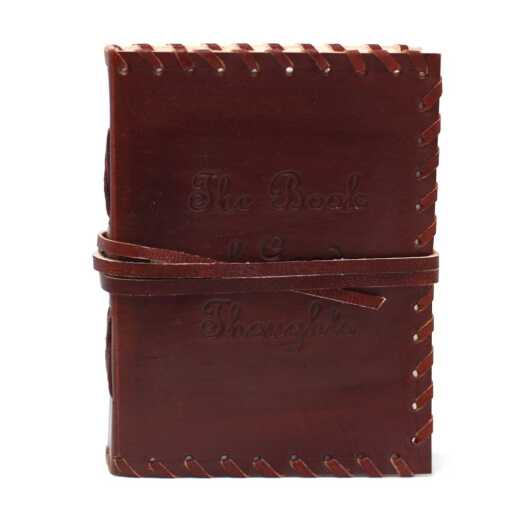 Leatherbound Book of Thoughts Notebook with thong