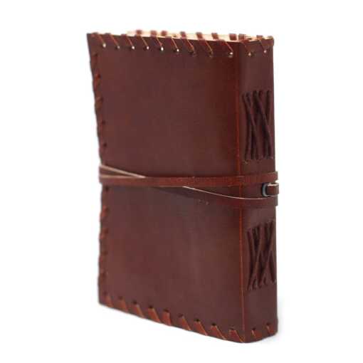Leatherbound Book of Thoughts Notebook with thong