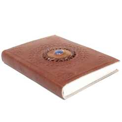 Leatherbound Lapis Lazuli Lined Notebook