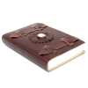Leatherbound Moonstone Lined Notebook with Belts