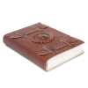 Leatherbound Tiger Eye Lined Notebook with Belts