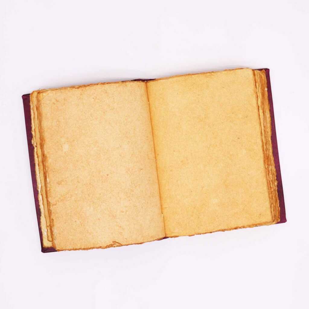 A stunning Hefty Red Book with Hamsa Hand Decor, open pages