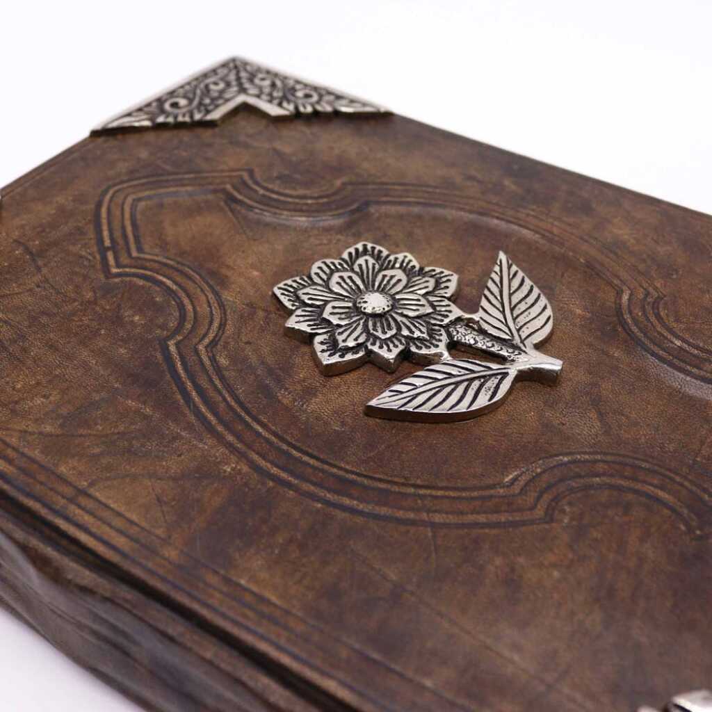 A stunning Hefty Tan Book with Rose Decor!