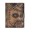 A stunning Brown Tan Book with Evil Eye Design