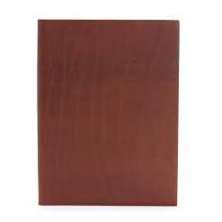 A Dark Tan leatherbound notebook with 100 lined pages