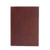 A Medium Dark Tan leatherbound notebook with 100 lined pages