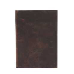 A Black Tan leatherbound notebook with 100 lined pages