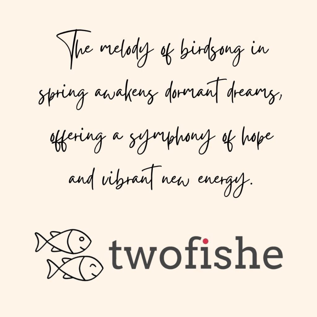 a springtime inspirational quotation
