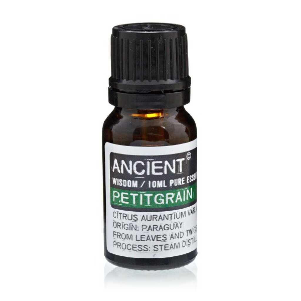 essential oil: a 10ml bottle of petitgrain oil