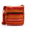nepal sling bag - sunrise orange with adjustable strap