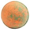 Hawaiian Mango bath bomb - orange and green in colour, blended with shea butter.
