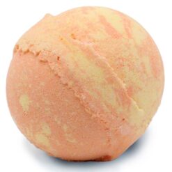 Delightful Peach Sangria Bath Bomb, orange and yellow in colour.