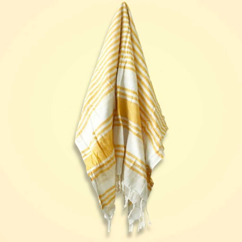 Hammam Spa towel in sunrise yellow