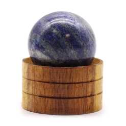 Gemstone Sphere 40mm - Afghan Lapis  with Stand