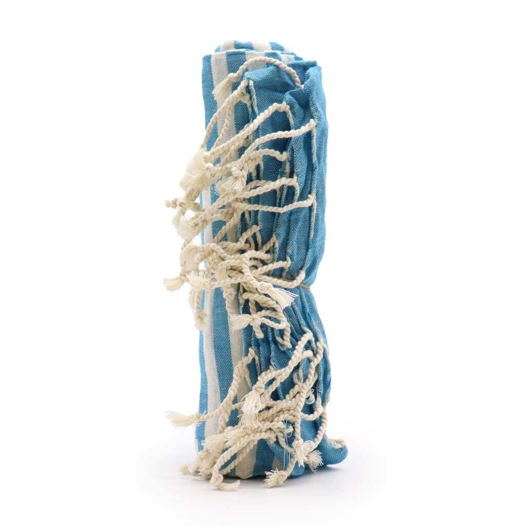 Cotton Pareo Throw, rolled up